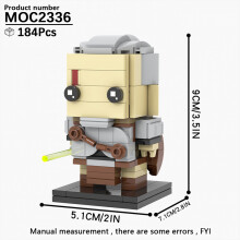 (MOC2336)MOOXI MOC Space War Brickheadz Interstellar Sci-Fi Robot Συμβατές Φιγούρες Δόμησης