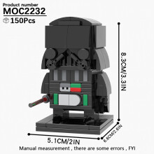 (MOC2232)MOOXI MOC Space War Brickheadz Interstellar Sci-Fi Robot Συμβατές Φιγούρες Δόμησης