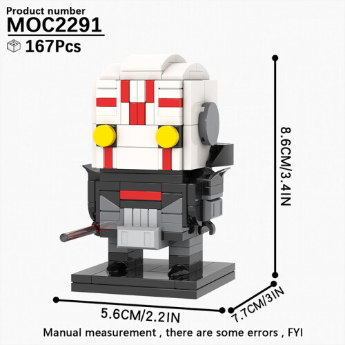 (MOC2291)MOOXI MOC Space War Brickheadz Interstellar Sci-Fi Robot Συμβατές Φιγούρες Δόμησης