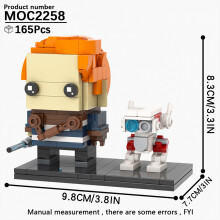 (MOC2258)MOOXI MOC Space War Brickheadz Interstellar Sci-Fi Robot Συμβατές Φιγούρες Δόμησης