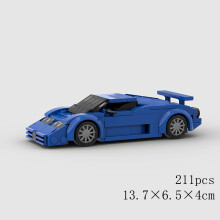 (10604 χωρίς κουτί)MOC Speed Car Racing SUV Pickup GT500 G63 R8 RX7 Μοντέλο οχήματος Building Block