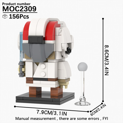 (MOC2309)MOOXI MOC Space War Brickheadz Interstellar Sci-Fi Robot Συμβατές Φιγούρες Δόμησης