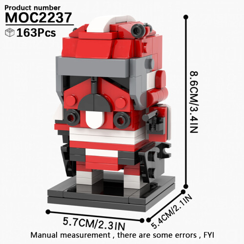 (MOC2237)MOOXI MOC Space War Brickheadz Interstellar Sci-Fi Robot Συμβατές Φιγούρες Δόμησης
