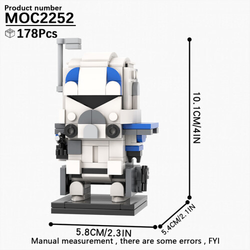 (MOC2252)MOOXI MOC Space War Brickheadz Interstellar Sci-Fi Robot Συμβατές Φιγούρες Δόμησης