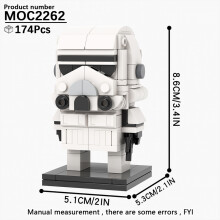 (MOC2262)MOOXI MOC Space War Brickheadz Interstellar Sci-Fi Robot Συμβατές Φιγούρες Δόμησης