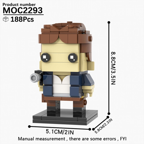(MOC2293)MOOXI MOC Space War Brickheadz Interstellar Sci-Fi Robot Συμβατές Φιγούρες Δόμησης
