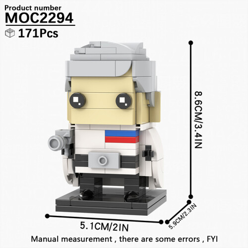 (MOC2294)MOOXI MOC Space War Brickheadz Interstellar Sci-Fi Robot Συμβατές Φιγούρες Δόμησης