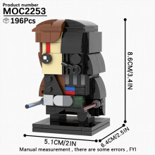 (MOC2253)MOOXI MOC Space War Brickheadz Interstellar Sci-Fi Robot Συμβατές Φιγούρες Δόμησης