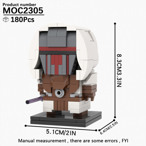 (MOC2305)MOOXI MOC Space War Brickheadz Interstellar Sci-Fi Robot Συμβατές Φιγούρες Δόμησης