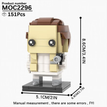 (MOC2296)MOOXI MOC Space War Brickheadz Interstellar Sci-Fi Robot Συμβατές Φιγούρες Δόμησης