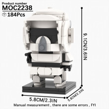 (MOC2238)MOOXI MOC Space War Brickheadz Interstellar Sci-Fi Robot Συμβατές Φιγούρες Δόμησης
