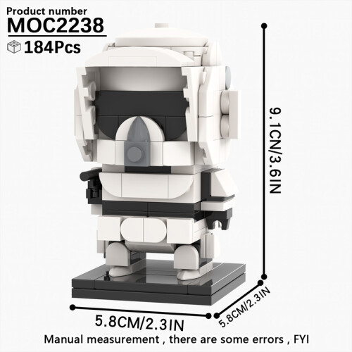 (MOC2238)MOOXI MOC Space War Brickheadz Interstellar Sci-Fi Robot Συμβατές Φιγούρες Δόμησης