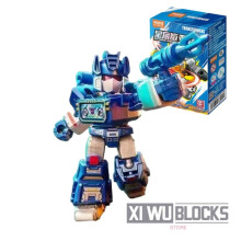 (Star Soundwave) Δομικά Στοιχεία DEFENDER VERSION 3 Grimlock Soundwave Συναρμολογημένο Μοντέλο Κινητό