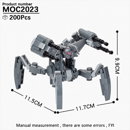 (MOC2023)MOOXI Το πιο πλήρες Space Wars Droid Spider Bot Sentry Ενηλίκων Building Block Set MOC Brick
