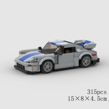 (10553 χωρίς κουτί)MOC Speed Car Racing SUV Pickup GT500 G63 R8 RX7 Μοντέλο οχήματος Building Block