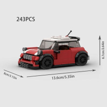 (10589 χωρίς κουτί)MOC Speed Car Racing SUV Pickup GT500 G63 R8 RX7 Μοντέλο οχήματος Building Block