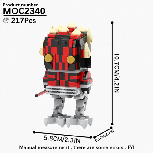 (MOC2340)MOOXI MOC Space War Brickheadz Interstellar Sci-Fi Robot Συμβατές Φιγούρες Δόμησης