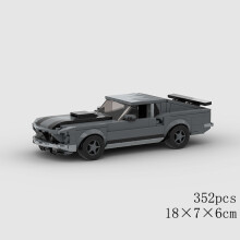 (10402 χωρίς κουτί)MOC Speed Car Racing SUV Pickup GT500 G63 R8 RX7 Μοντέλο οχήματος Building Block