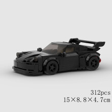 (10566 χωρίς κουτί)MOC Speed Car Racing SUV Pickup GT500 G63 R8 RX7 Μοντέλο οχήματος Building Block