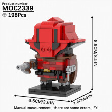 (MOC2339)MOOXI MOC Space War Brickheadz Interstellar Sci-Fi Robot Συμβατές Φιγούρες Δόμησης