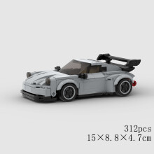 (10565 χωρίς κουτί)MOC Speed Car Racing SUV Pickup GT500 G63 R8 RX7 Μοντέλο οχήματος Building Block