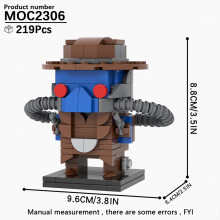 (MOC2306)MOOXI MOC Space War Brickheadz Interstellar Sci-Fi Robot Συμβατές Φιγούρες Δόμησης