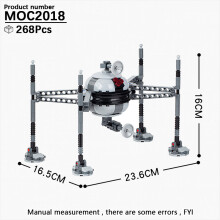 (MOC2018)MOOXI Το πιο πλήρες Space Wars Droid Spider Bot Sentry Ενηλίκων Building Block Set MOC Brick