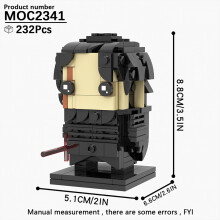 (MOC2341)MOOXI MOC Space War Brickheadz Interstellar Sci-Fi Robot Συμβατές Φιγούρες Δόμησης