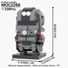(MOC2268)MOOXI MOC Space War Brickheadz Interstellar Sci-Fi Robot Συμβατές Φιγούρες Δόμησης