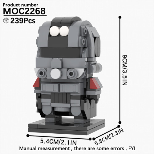 (MOC2268)MOOXI MOC Space War Brickheadz Interstellar Sci-Fi Robot Συμβατές Φιγούρες Δόμησης