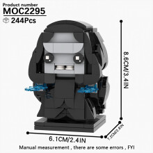 (MOC2295)MOOXI MOC Space War Brickheadz Interstellar Sci-Fi Robot Συμβατές Φιγούρες Δόμησης