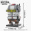 (MOC2269)MOOXI MOC Space War Brickheadz Interstellar Sci-Fi Robot Συμβατές Φιγούρες Δόμησης 1