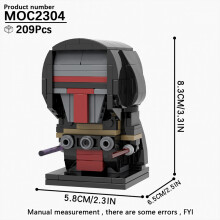 (MOC2304)MOOXI MOC Space War Brickheadz Interstellar Sci-Fi Robot Συμβατές Φιγούρες Δόμησης