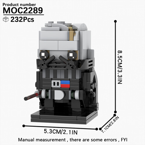 (MOC2289)MOOXI MOC Space War Brickheadz Interstellar Sci-Fi Robot Συμβατές Φιγούρες Δόμησης