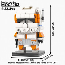 (MOC2263)MOOXI MOC Space War Brickheadz Interstellar Sci-Fi Robot Συμβατές Φιγούρες Δόμησης