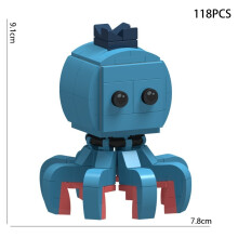 (Octopus-118PCS)Νεότερα ιταλικά Brainrot Bricks Tung Tung Sahur Figures Tralalero Tralala DIY Building