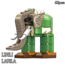 (Lirili-62PCS)Νεότερα ιταλικά Brainrot Bricks Tung Tung Sahur Figures Tralalero Tralala DIY Building