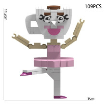 ( Cup Lady-109PCS)Νεότερα ιταλικά Brainrot Bricks Tung Tung Sahur Figures Tralalero Tralala DIY Building