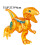 (77128-1)Δεινόσαυροι Jurassic Building Blocks Indominus Rex DIY Μεγάλο μέγεθος Τυραννόσαυρος Μοντέλα 1