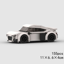 (10153 χωρίς κουτί)MOC Speed Sports Super Race Car Model Building Blocks DIY Bricks City Technical