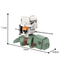 (266 τεμάχια-Dewback) Φιγούρες Buildmoc Space Wars Vader-Anakined Queen Jar Binksed General-Grievous