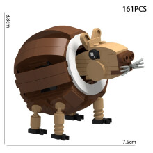 ( Barrel-161PCS)Νεότερα ιταλικά Brainrot Bricks Tung Tung Sahur Figures Tralalero Tralala DIY Building