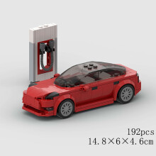 (10669 χωρίς κουτί)MOC Speed Sports Super Race Car Model Building Blocks DIY Bricks City Technical