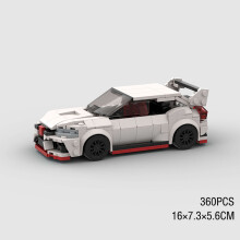 (10316 χωρίς κουτί)MOC Speed Sports Super Race Car Model Building Blocks DIY Bricks City Technical