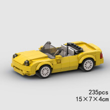 (10631 χωρίς κουτί)MOC Speed Sports Super Race Car Model Building Blocks DIY Bricks City Technical