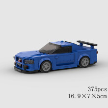 (10636 χωρίς κουτί)MOC Speed Sports Super Race Car Model Building Blocks DIY Bricks City Technical