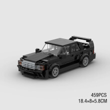 (10334 χωρίς κουτί)MOC Speed Sports Super Race Car Model Building Blocks DIY Bricks City Technical