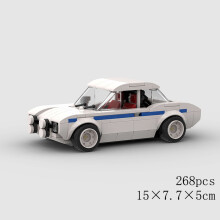 (10619 χωρίς κουτί)MOC Speed Sports Super Race Car Model Building Blocks DIY Bricks City Technical