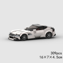 (10643 χωρίς κουτί)MOC Speed Sports Super Race Car Model Building Blocks DIY Bricks City Technical
