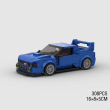 (10314 χωρίς κουτί)MOC Speed Sports Super Race Car Model Building Blocks DIY Bricks City Technical